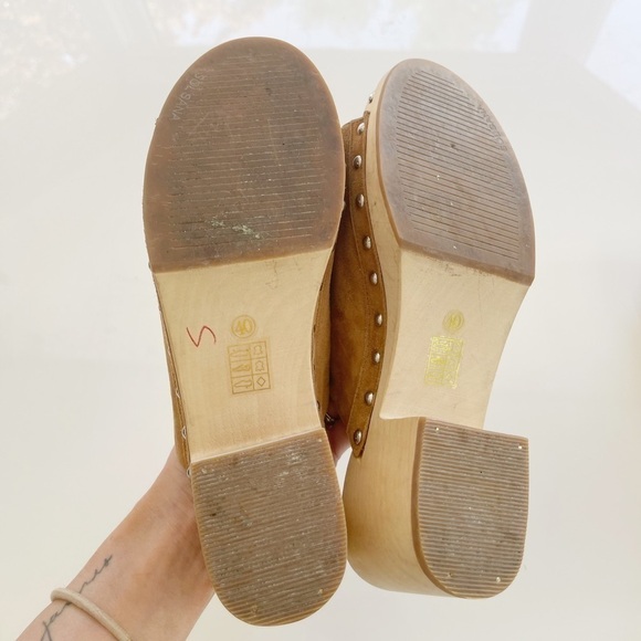 Sol Sana Jackie Suede Leather Clogs - 40 (US 8.5) - Picture 6 of 7